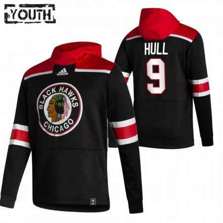 Kinder Eishockey Chicago Blackhawks Bobby Hull 9 2020-21 Reverse Retro Pullover Hooded Sweatshirt